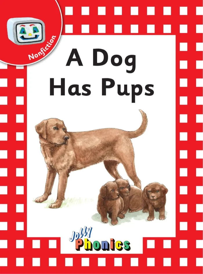 A Dog Has Pups — decodable reader cover