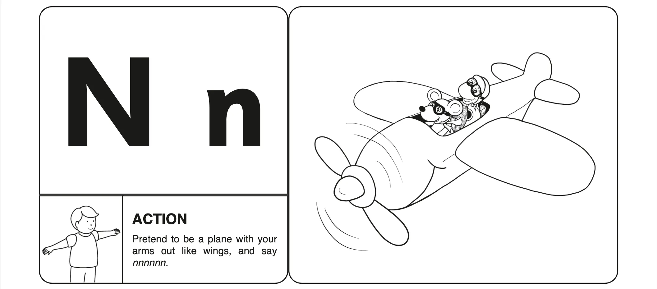 Letter N phonics worksheet preview